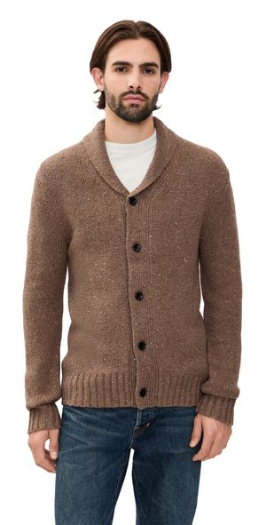 RAILS Corden Cardigan Sweater Chestnut Speckle L
