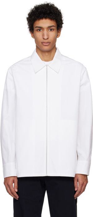 Jil Sander Chemise blanche à glissière