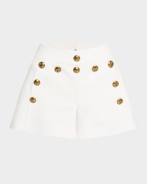 Cotton-Stretch Nautical Shorts