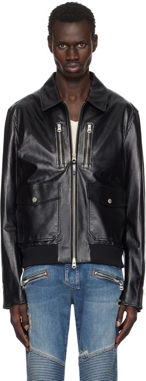 MACKAGE Blouson Chance noir en cuir