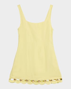 Lindley Linen-Blend Sleeveless Mini Dress