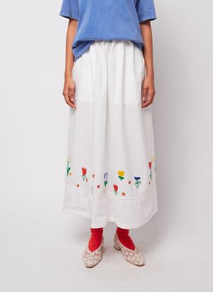 Bobo Choses - Jupe évasée en coton bio - Taille L - Blanc