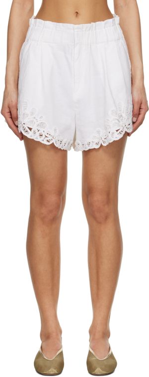 SEA NY White Elke Shorts