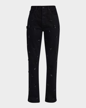 The Embellished Vertical Jeans