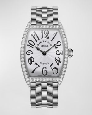 Curvex Stainless Steel Diamond Watch