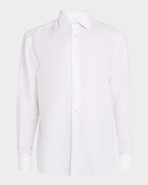 Men's Cotton-Linen Dress Shirt