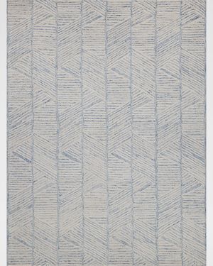 Kascata Hand-Tufted Blue/Ivory Rug, 5' x 8'