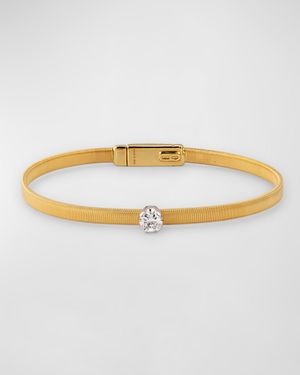 18K Yellow Gold Masai Solitaire Diamond Bracelet