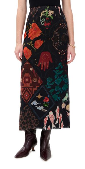 Never Fully Dressed Black Night Garden Mesh Dorris Skirt Black 4