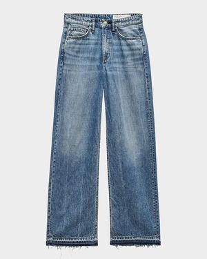 Featherweight Logan Mid-Rise Wide-Leg Jeans
