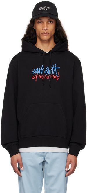 Carhartt Work In Progress Black Stereo Hoodie