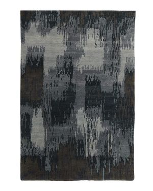 Forest Brushstroke Hand Knotted Rug, 8' x 10'