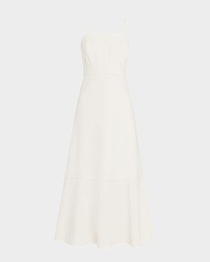 Suki Sleeveless Flounce Midi Dress