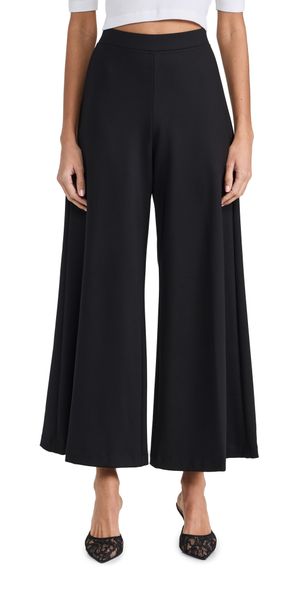 Rosetta Getty Pull On Wide Leg Culottes Black XL