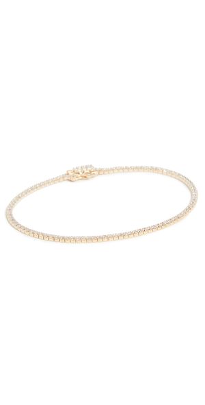 By Adina Eden Classic Thin Tennis Bracelet Gold One Size