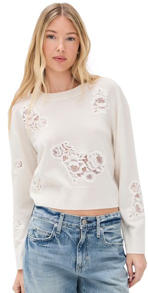 LoveShackFancy Lazuli Sweater Ivory M