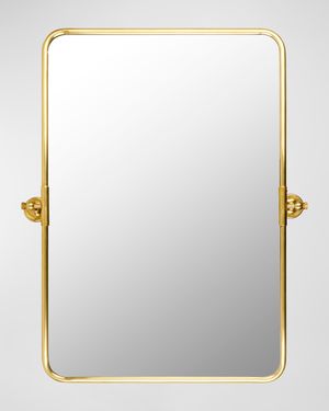 Burnish 36" Rectangle Wall Mirror, Gold