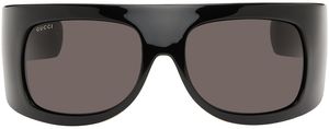 Gucci Black Shield Sunglasses