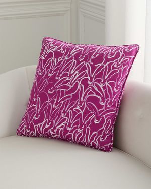 Rabbit Run Cotton Pillow