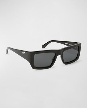 Men's Prescott Acetate Rectangle Sunglasses