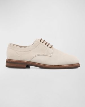 Men's Suede Derby Shoes