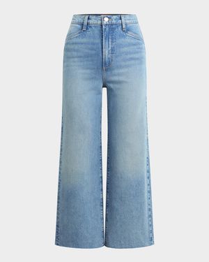 The Mischa Super High-Rise Wide Cropped Jeans