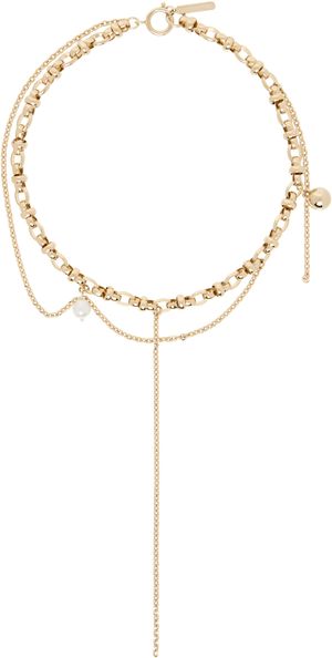 Justine Clenquet SSENSE Exclusive Gold Winona Necklace