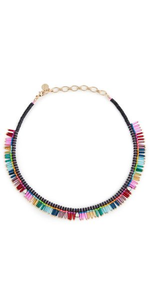 Elsie Frieda On The Fringe Necklace Lite Bright One Size