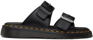 Dr. Martens Sandales à enfiler Josef noires en cuir à boucles