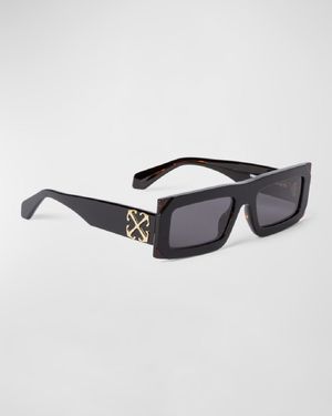 Men's Laurel Acetate Rectangle Sunglasses