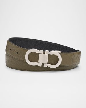 Men's Gancini Reversible Leather Belt