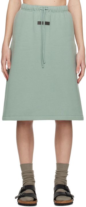 Fear of God ESSENTIALS Blue Drawstring Midi Skirt
