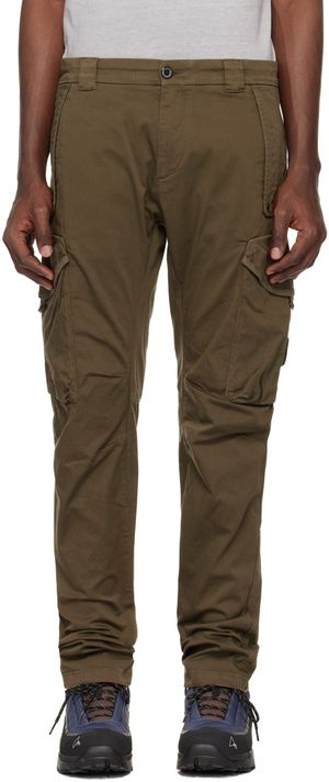 C.P. Company Pantalon cargo kaki à coupe ergonomique