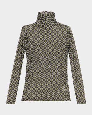 Hoyser Turtleneck Long-Sleeve Blouse