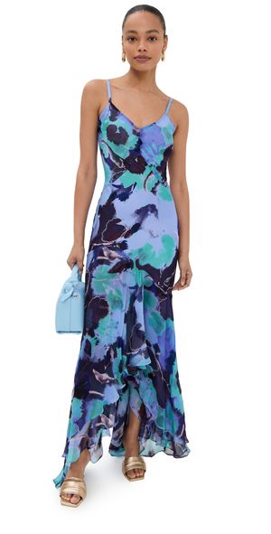 Figue Beryl Dress Pressed Petal Royal Dusk M