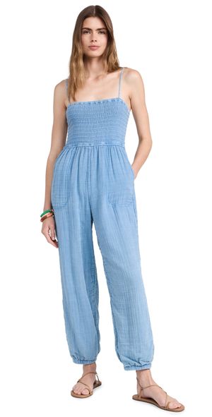 Z Supply Santos Jumpsuit Deep Indigo XL