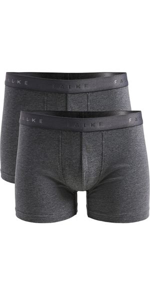 Falke Cotton Boxer Briefs 2 Pack Dark Grey XXL