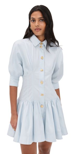 Aje Alexa Mini Dress Pastel Blue 16