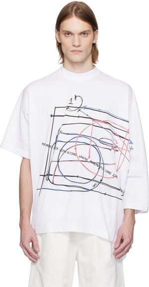 ALAINPAUL White Extended T-shirt