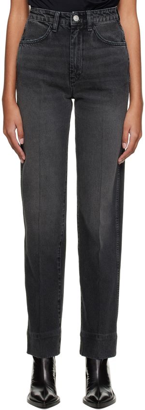 Re/Done Black 70's Cigarette Jeans