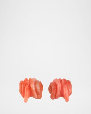 Clash Sterling Silver Bio-Resin Post Earrings