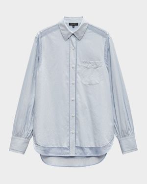 Maxine Long-Sleeve Combo Shirt