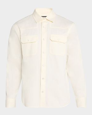 Men's Cotton and Linen Western Shirt