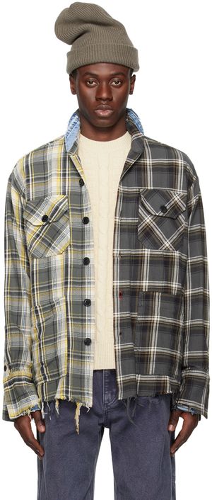 Greg Lauren Gray Boxy Shirt