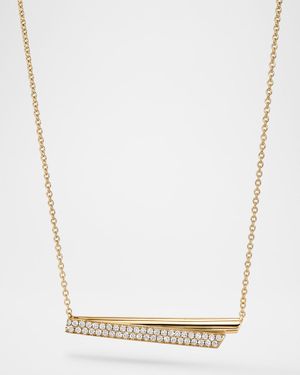 Inside/Out 18K Yellow Gold Diamond Flip Pendant Necklace