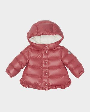 Girl's Tazui Ruffled Down Jacket, Size 6M-3