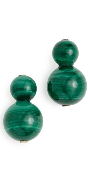 Jennifer Behr Cara Earrings Malachite One Size