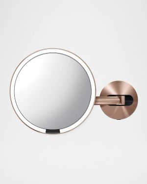 Wall-Mounted Sensor Makeup Mirror with 5x Magnification