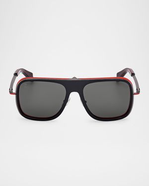 Men's LB0013M Metal Aviator Sunglasses