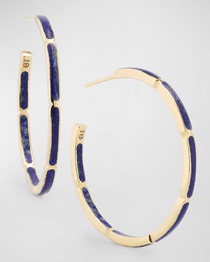 Inside Out Gemstone Hoop Earrings